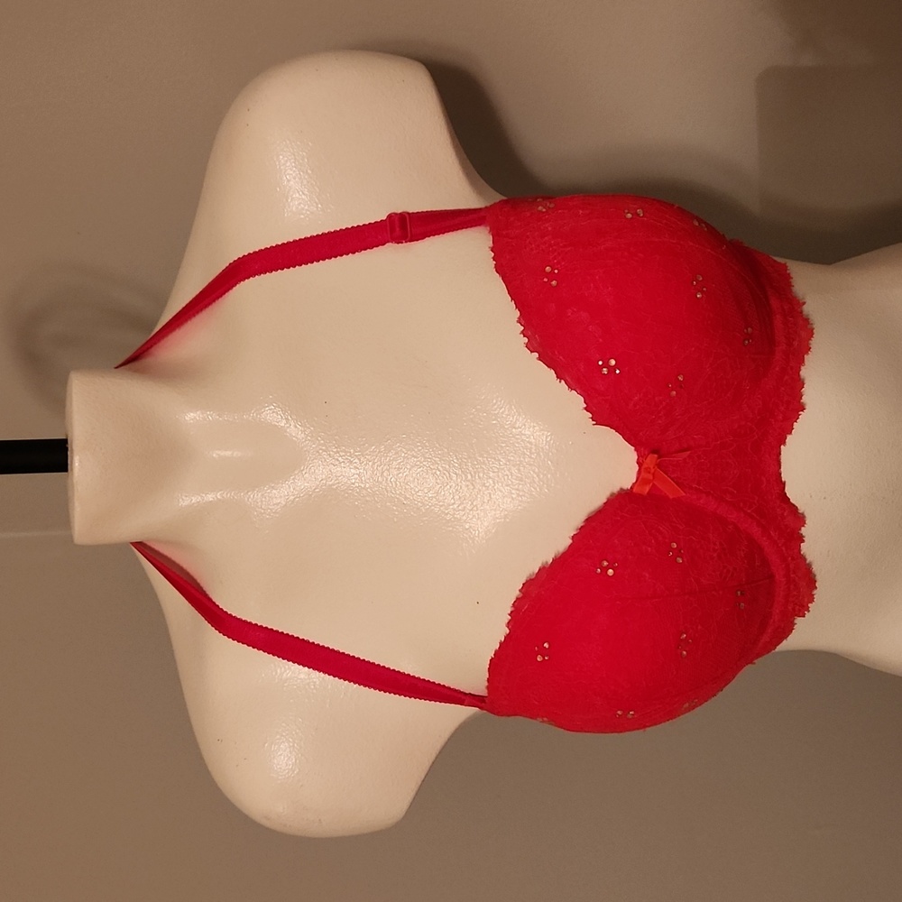 Victoria's Secret New with Tags Size 32DDD Red Halter Bra